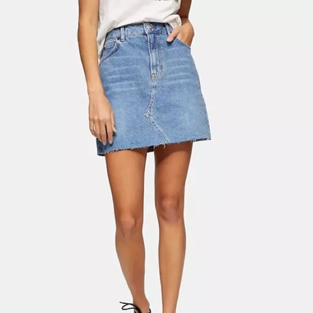 Topshop Moto Jean Skirt